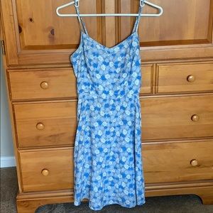 Baby blue floral dress